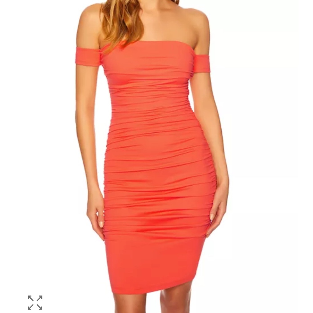 Susana Monaco Gathered Off The Shoulder Dress